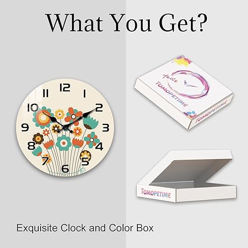 Miniatura 7 de Relojes de pared bohemios grandes para decoración de sala de estar, relojes de pared de cocina de 16 pulgadas, funciona con pilas, reloj de pared