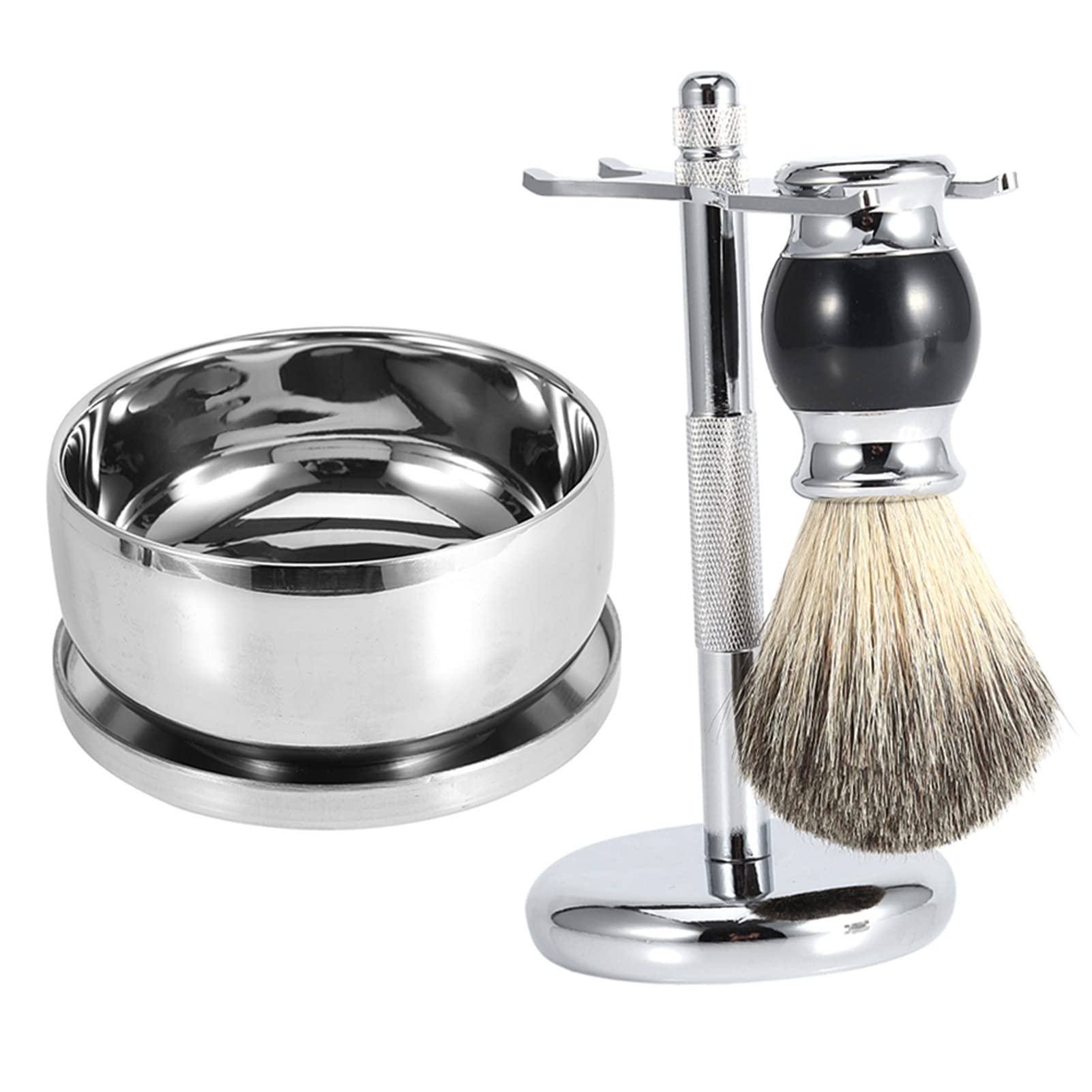 Professionale Uomini Rasatura Strumento Stand Holder Faux Capelli Spazzola Lega Sapone Tazza Bowl Kit
