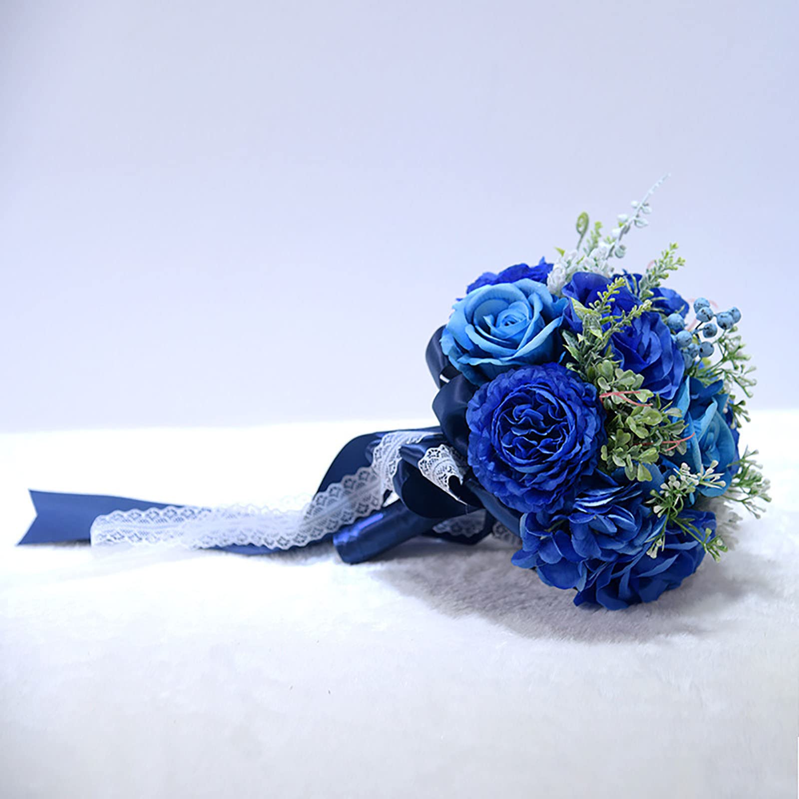 Sposa Che Tiene Fiori, Fiori Artificiali, Decorazioni per la casa, Bouquet da Sposa Fatto a Mano, Lancio del Bouquet da Sposa per Matrimonio in Chiesa, Rosso interes