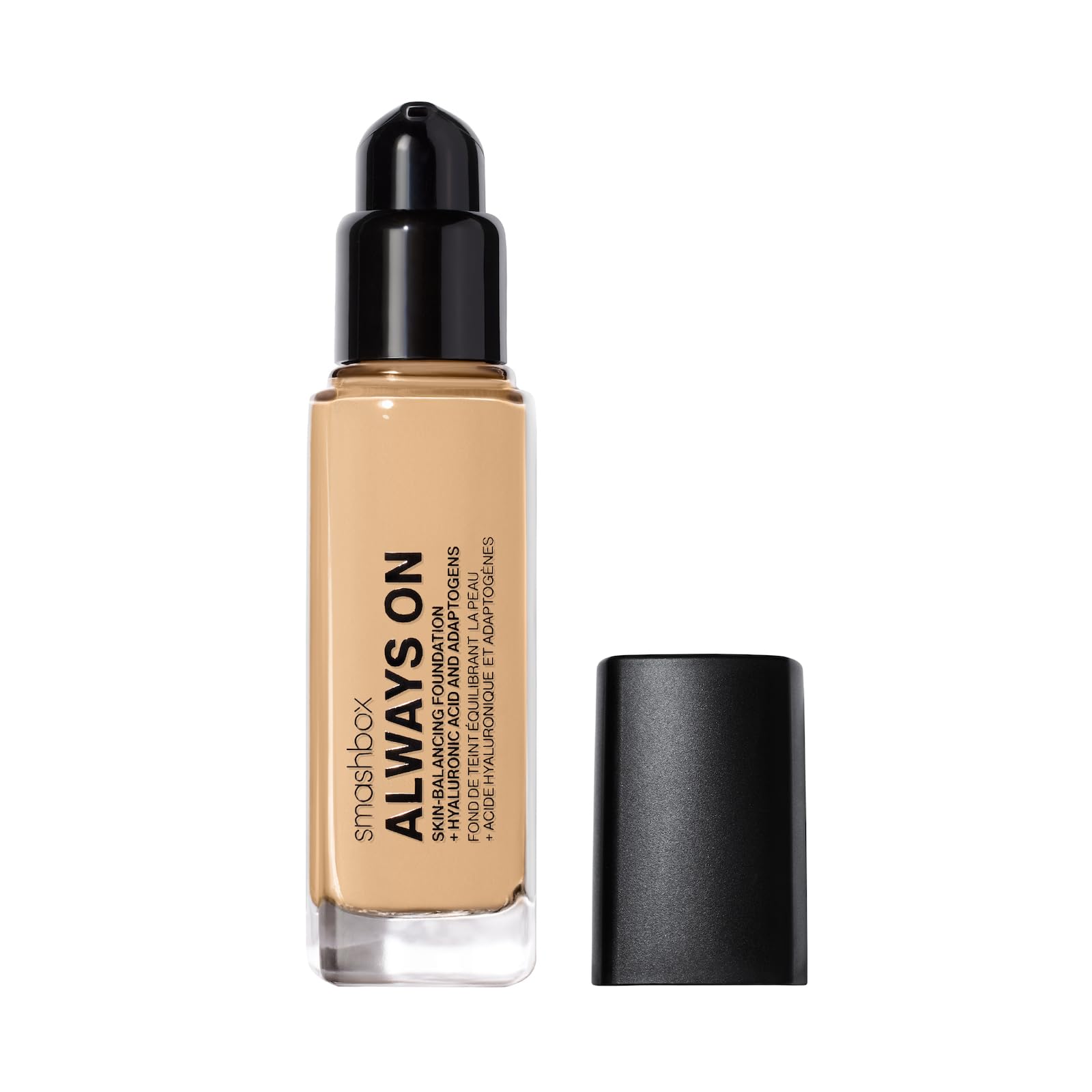 Smashbox Always On Skin-Balancing Foundation | Medium-To-Full Coverage Foundation | Hyaluronic Acid with a Natural-Looking, Second-Skin Finish, 1 Fl Oz