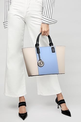 Miniatura 2 de DASEIN - Bolsa de mano para mujer, bolsa tipo bandolera, asa superior, bolsa plana para trabajar