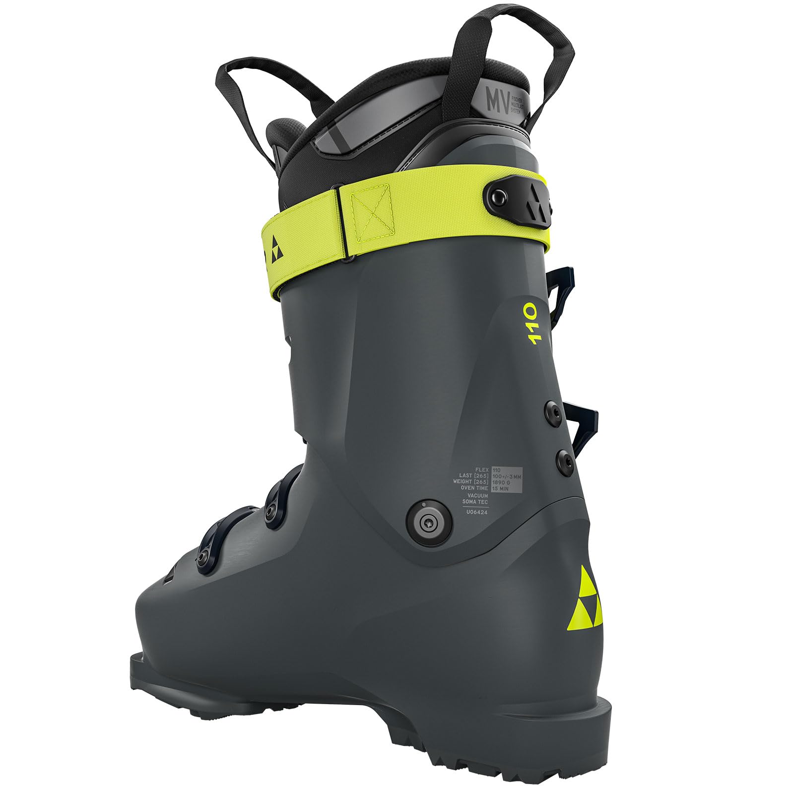 FISCHER Botas de esquí alpino RC4 110 MV BOA para hombre, duraderas, cómodas, de apoyo, ajuste anatómico, para deportes de invierno, para esquí avanzado