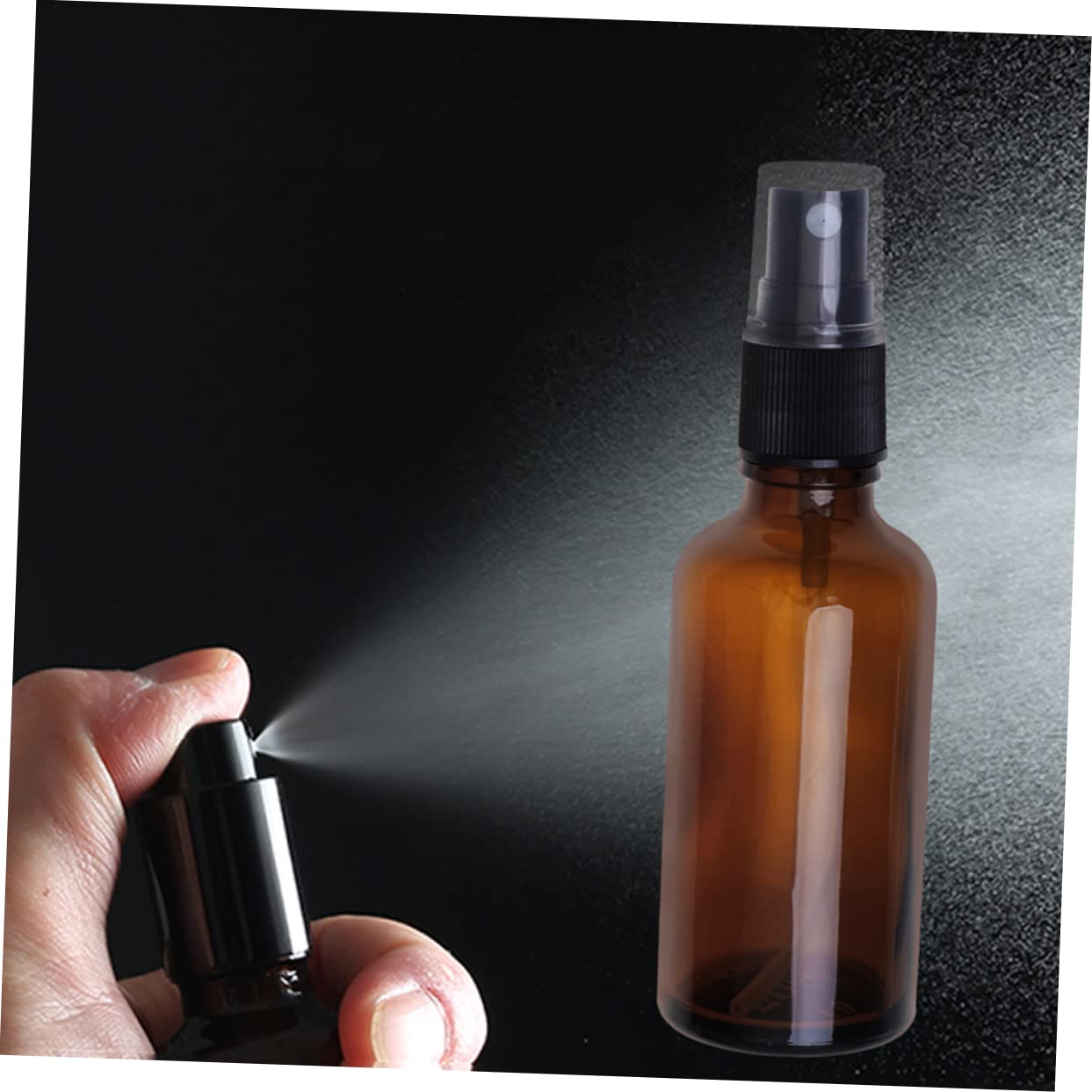 Happyyami Flaconi Spray in Vetro Marrone 20ml, Set da 20 Pezzi Riutilizzabili per Oli Essenziali e Cosmetici, Leggeri e Pratici per Viaggi e Uso Quotidiano