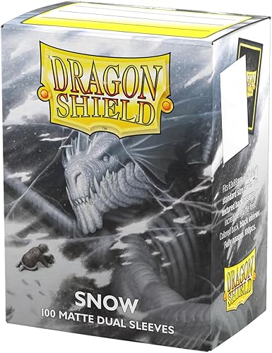 Miniatura 36 de Dragon Shield Fundas para tarjetas de tamaño estándar doble mate, 100 unidades, suaves y resistentes, compatibles con Pokémon, carne y sangre, una