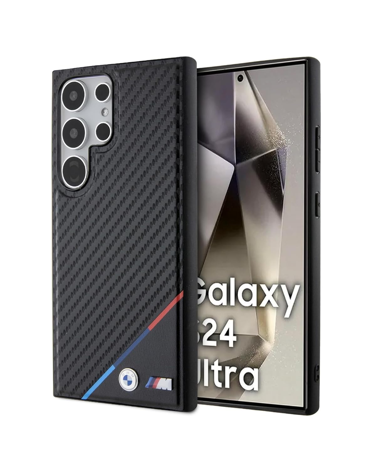 CG MOBILE BMW Galaxy S24 Ultra Case [Official Licensed] Mag-Safe Compatible | PU Leather Carbon Case Tricolor Stripe with Metal Logo Protective Cover Designed for Galaxy S24 Ultra - Black (B0CSKMGKCQ) Amazon Price History, Amazon Price Tracker