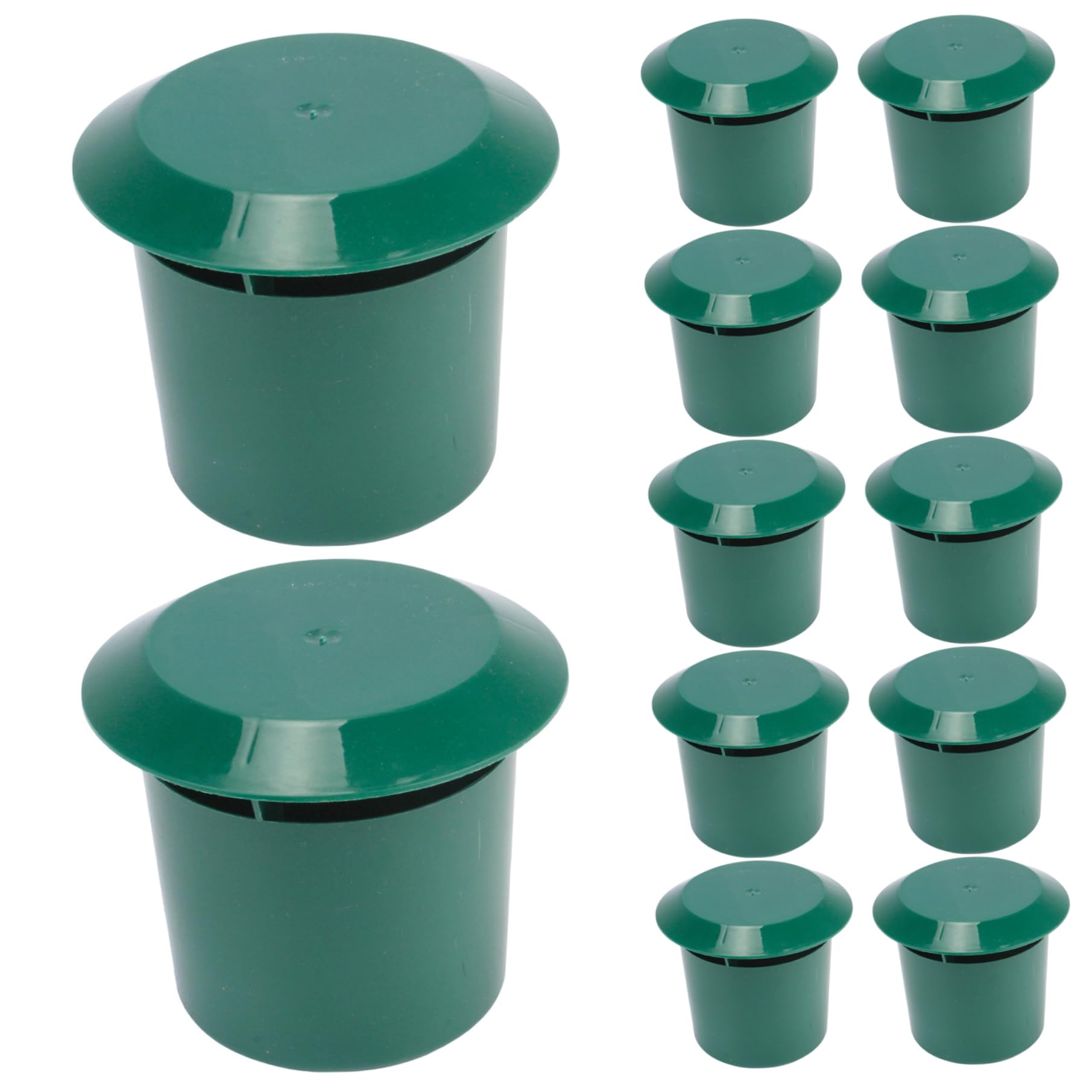 Paquete de 12 trampas para Caracoles, Cebo para Caracoles para jardín con Tapa, Receptor de plástico PP para jardín al Aire Libre, césped y protección de Plantas