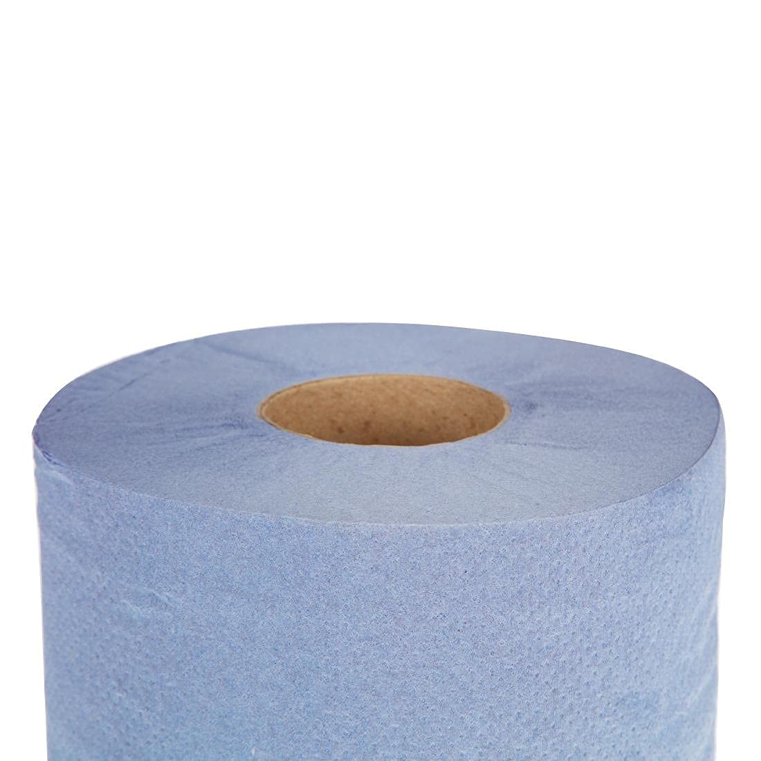 Essuie-Mains Bleu 2 Plis à Dévidage Central Contact Aimentaire - Lot de 6 - Jantex