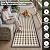 HUGEAR Outdoor Rug 2.5'x8' Runner Patios Clearance Waterproof Mat Outside Carpet Reversible Plastic Straw Camping Rugs Hallway Porch Deck Camper Balcony Backyard