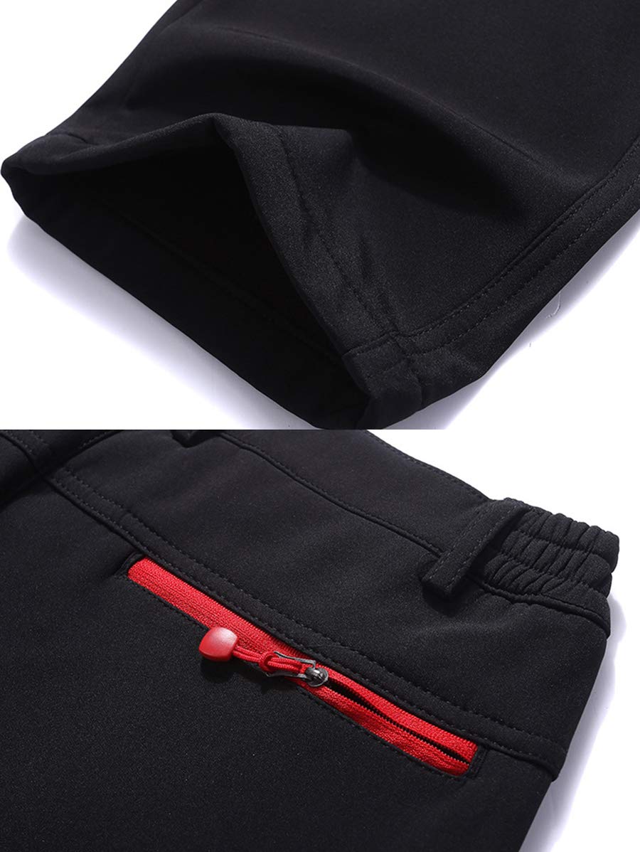 CARETOO Pantaloni Trekking Uomo Funzionali Softshell Pantaloni Autunno Invernali Impermeabili e Traspiranti Sport all'aperto Montagna Escursionismo