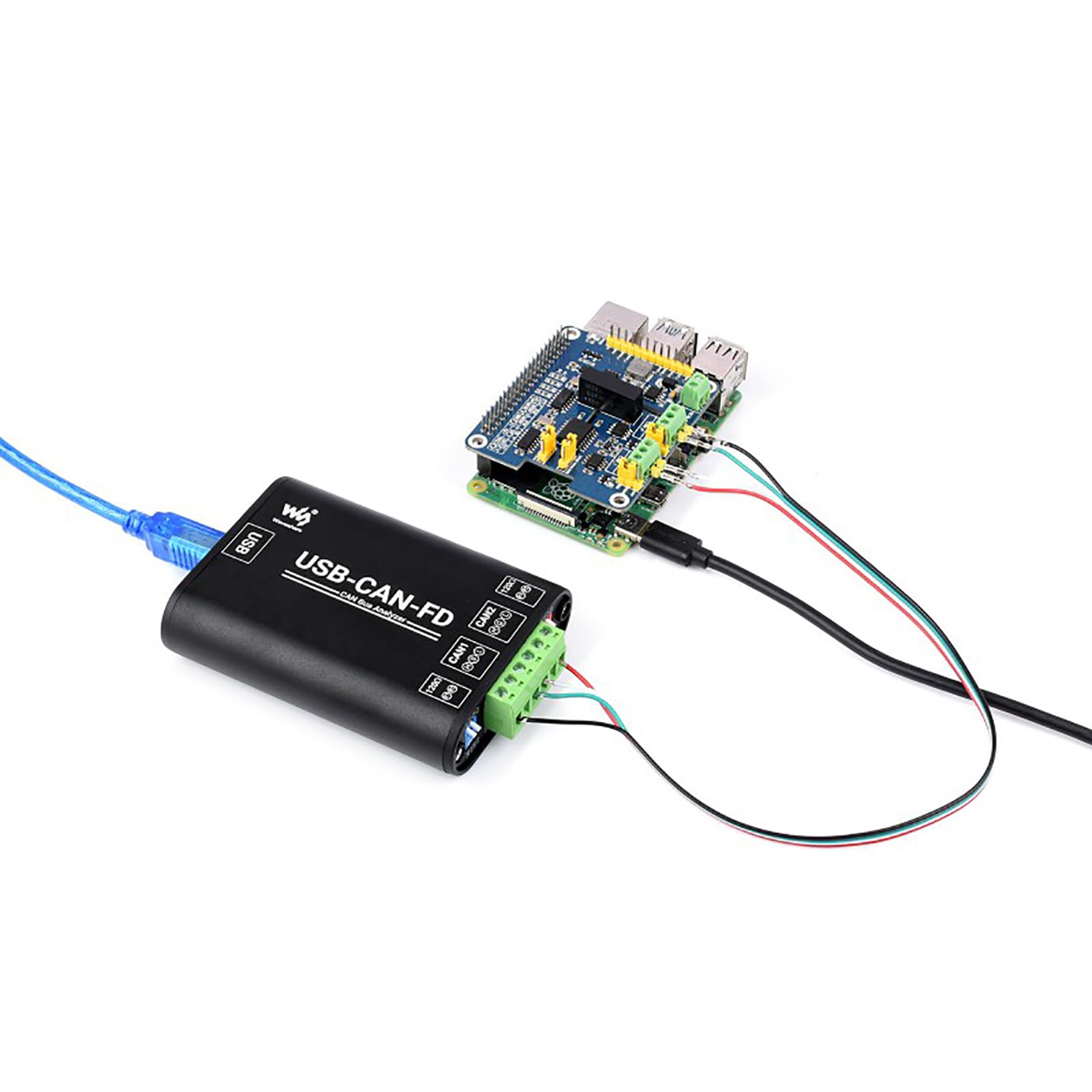 Adaptador industrial USB a CAN FD – High Performance CAN/CAN FD Bus Data Analyzer Dual CAN Interfaces USB to CAN FD Communication Interfaces, Protocol Analyzer for Windows XP/7/8/10/11
