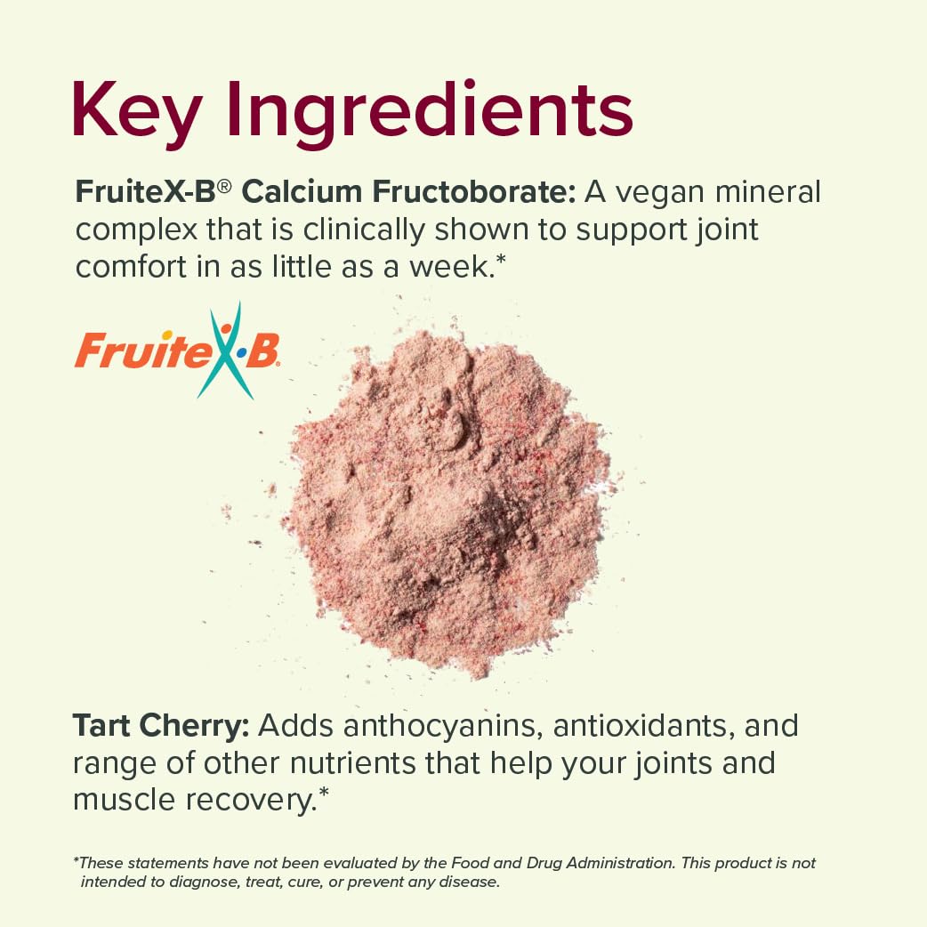 Sur Tart Cherry Joint Support Capsules with FruiteX-B Calcium Fructoborate — Amazon image 5