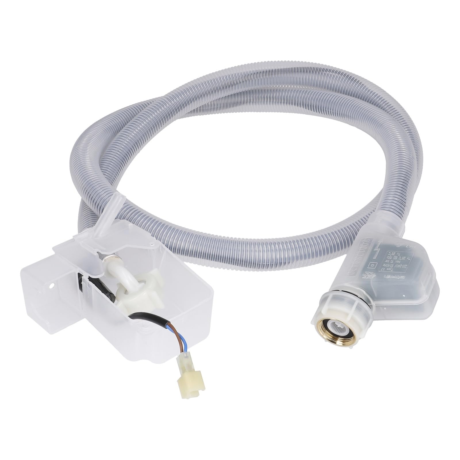 easyPART passend für BOSCH 11060645 Zulaufschlauch Aquastop 1,5m SIEMENS | für Waschmaschine, Frontlader, Sicherheitsschlauch, Wasserstopschlauch, Grau transparent, Elektrischer Anschluss