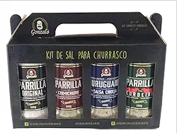 Kit Churrasco Sal Parrilla Uruguaio Original Gozalo 4 X 500g