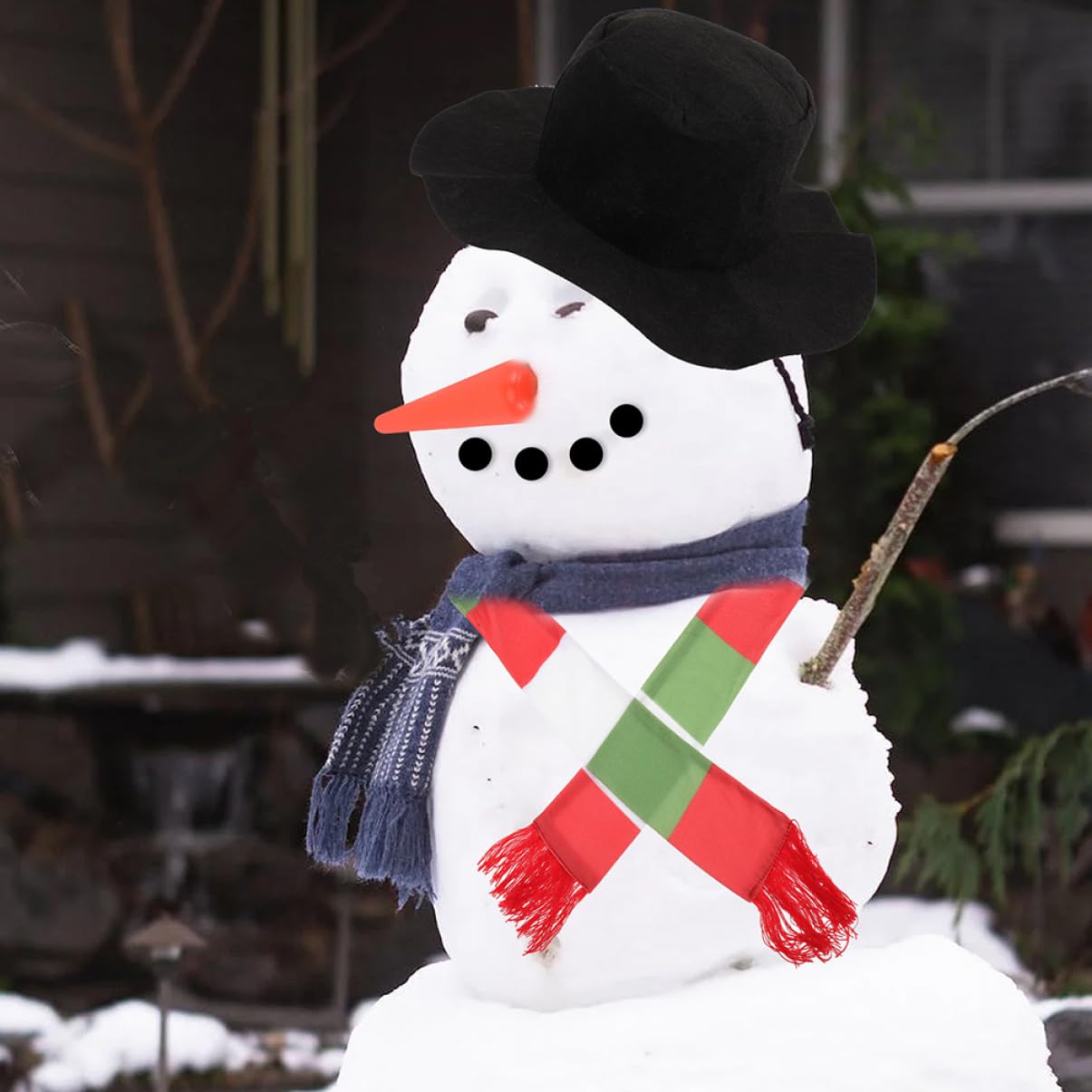 PRETYZOOM 5 Sätze Schneemann Verkleiden Schneemann-kleidungszubehör Zwerge Schneemann-anziehset Schneemann Macht Requisiten Schneeflocken Schneemann Bausatz Weihnachtsschneemann Dekore Stoff