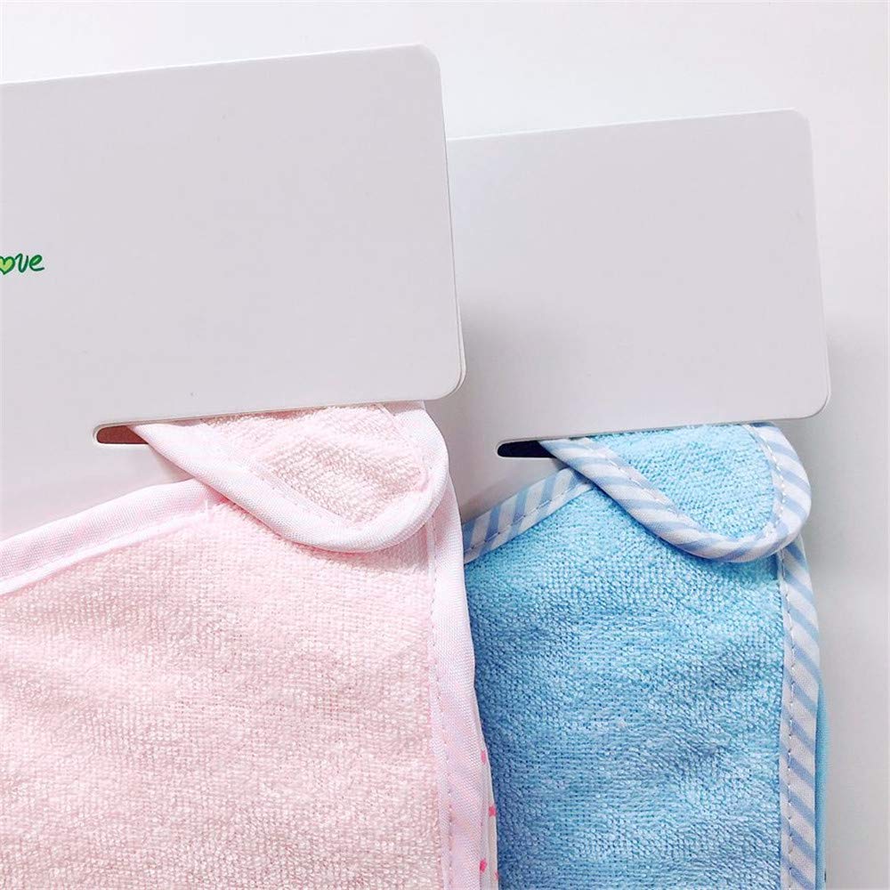 Little lucky baby Set di 7 bavaglini morbidi a doppio strato, 100% cotone, assorbenti (pink)