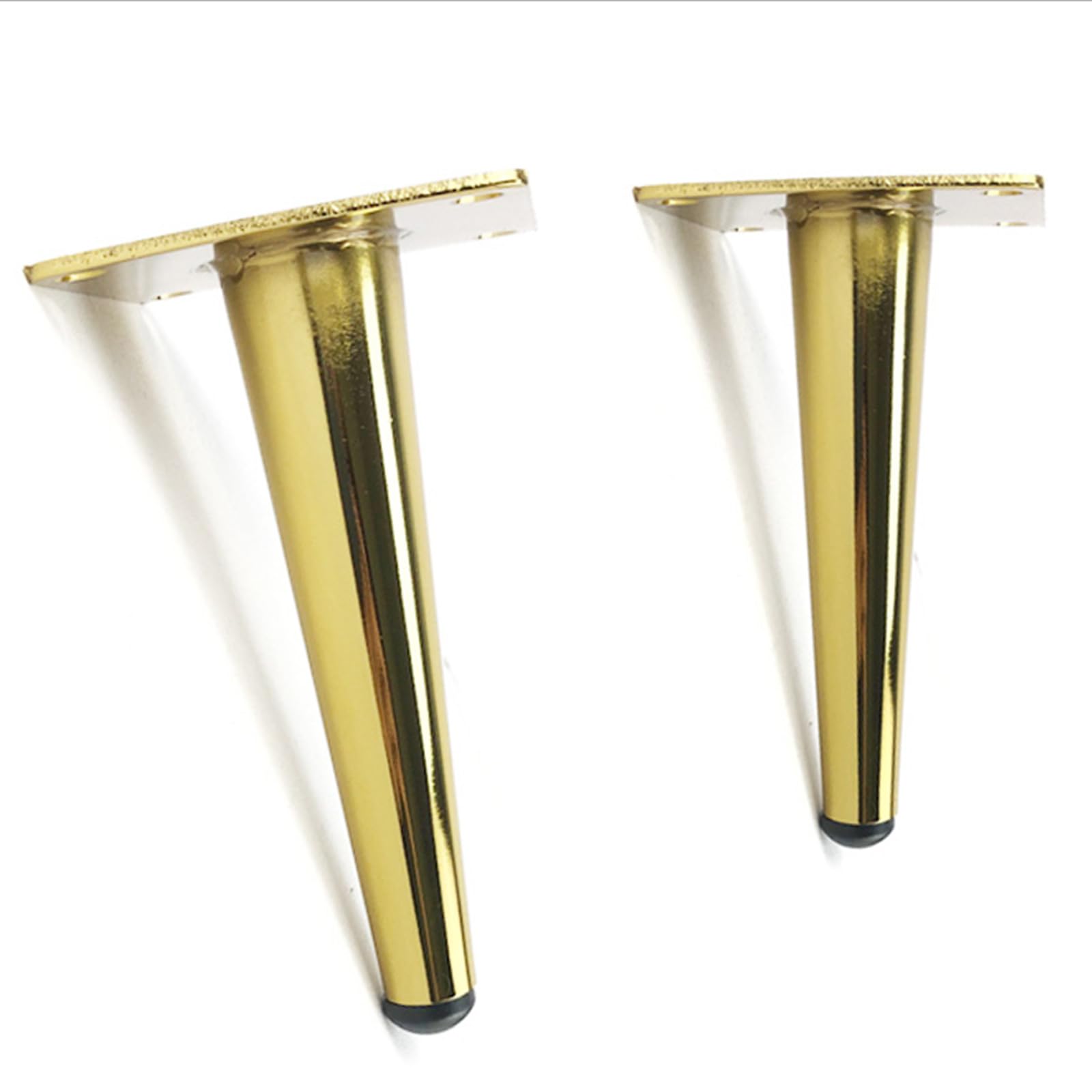 Gambe per Mobili Piedini per Tavolo In Metallo Dorato 4 Pezzi Supporto In Acciaio Laminato A Freddo Dorato Superficie Galvanica Piedini per Divano Altezza: 10-35 cm Piedini per Mobile 20 cm/7,9"