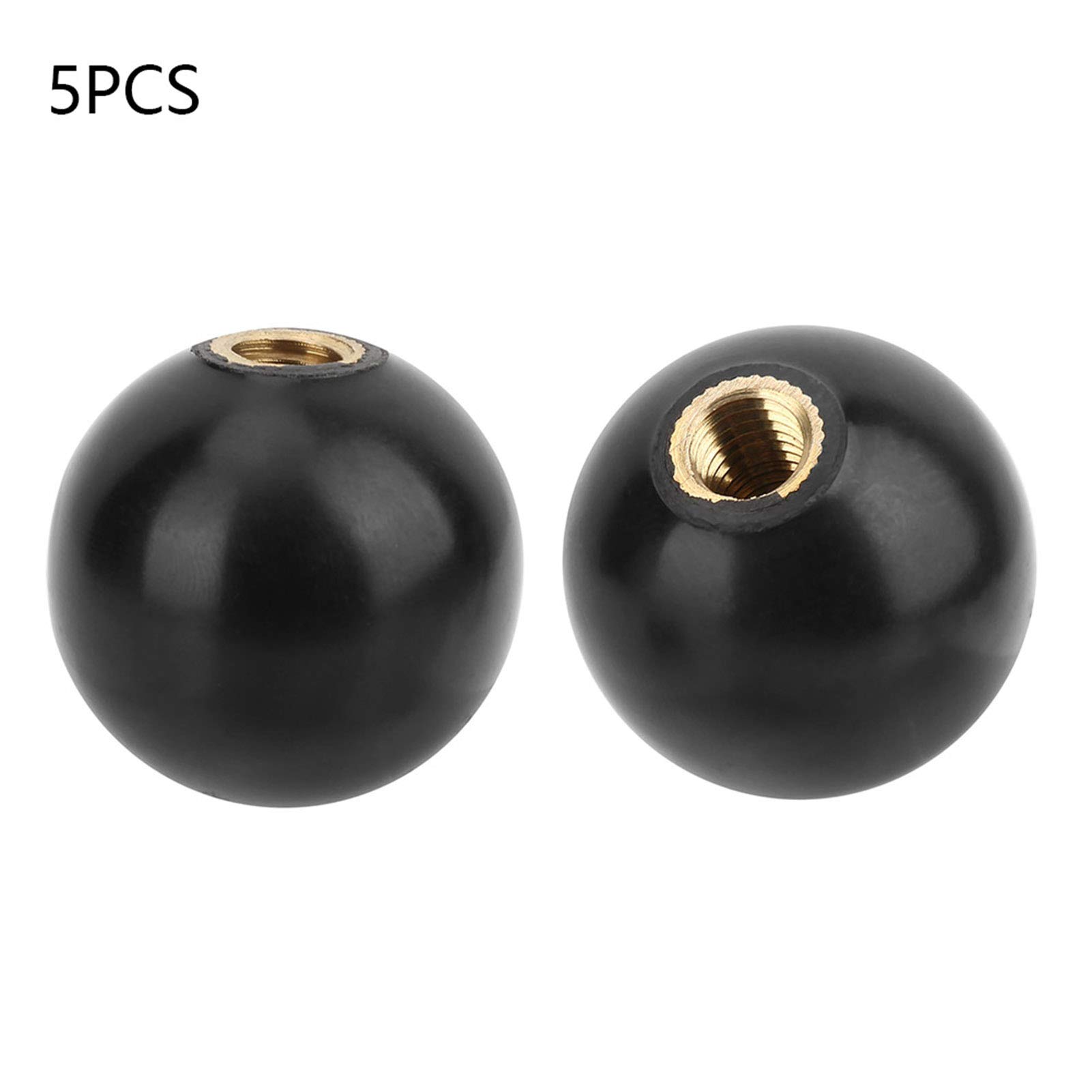 Respicefinem Copper Knobs 9×6×4 5Pcs Bm10*32 Built in Copper Screw Nut Round Knob Handle