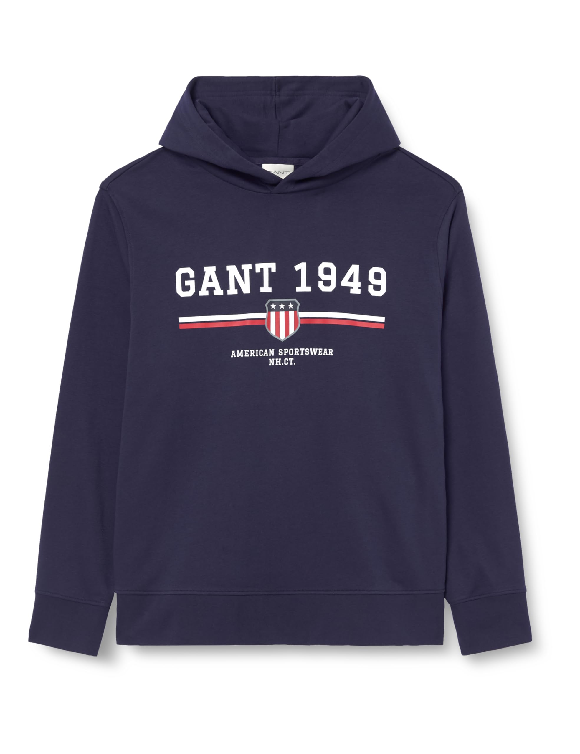 GANT Graphic Hoodie, Evening Blue, 3XL