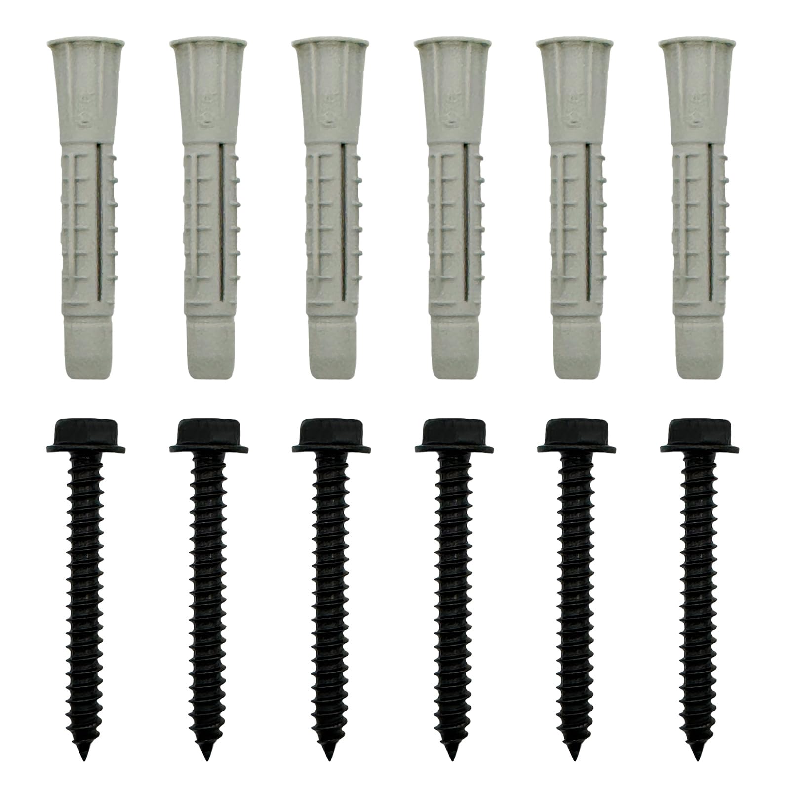 Ellxen 12pcs TV Mounting Hardware Kit,Lag Bolt Kit,Works with Any TV wall bracket&TV Stand,Mount with Large Loading Weight,Kit for Mounting TV Wall Bracket into Wood or Concrete Wall