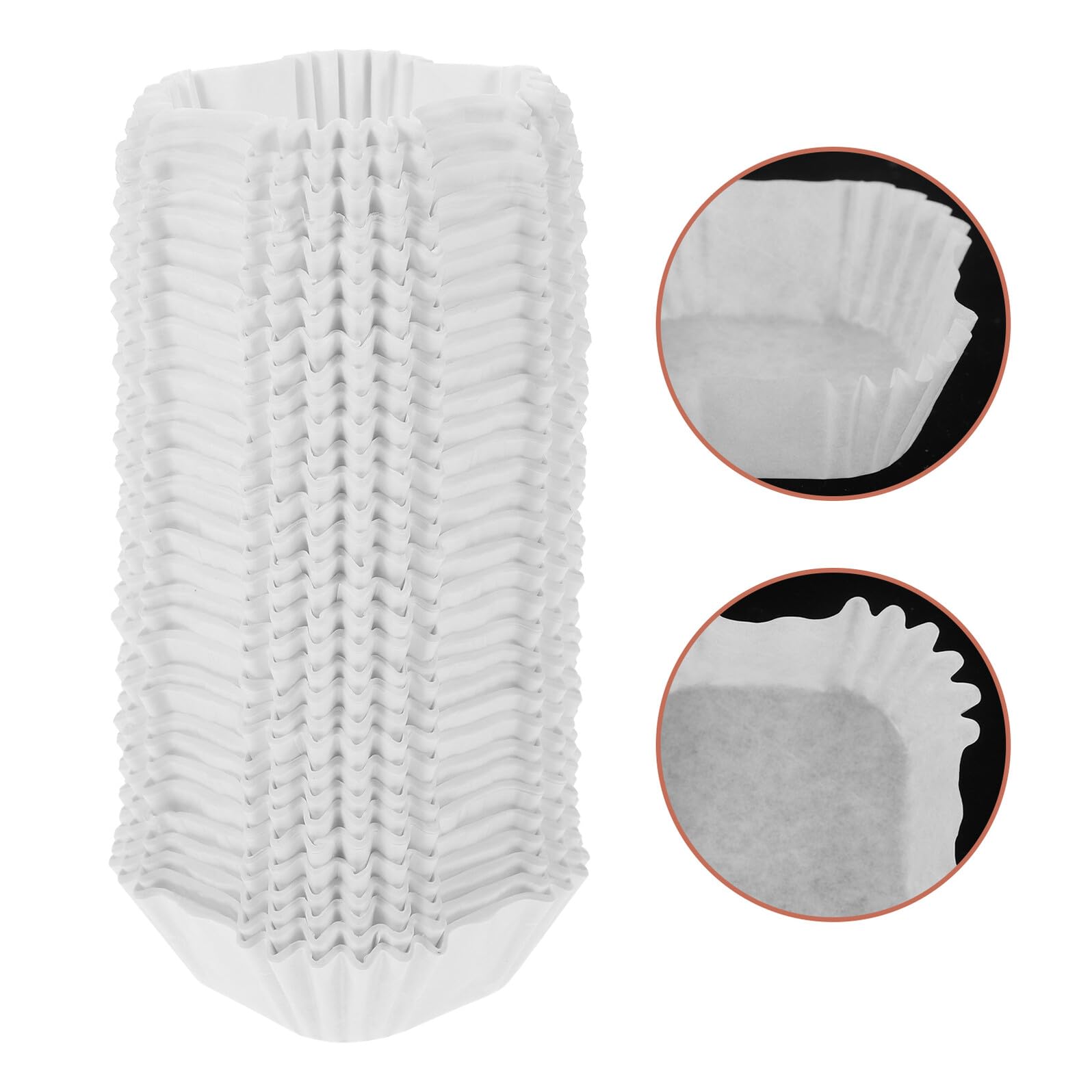 VALICLUD 3000 Piezas Tazas De Pastel Tazas De Cupcakes Magdalenas White
