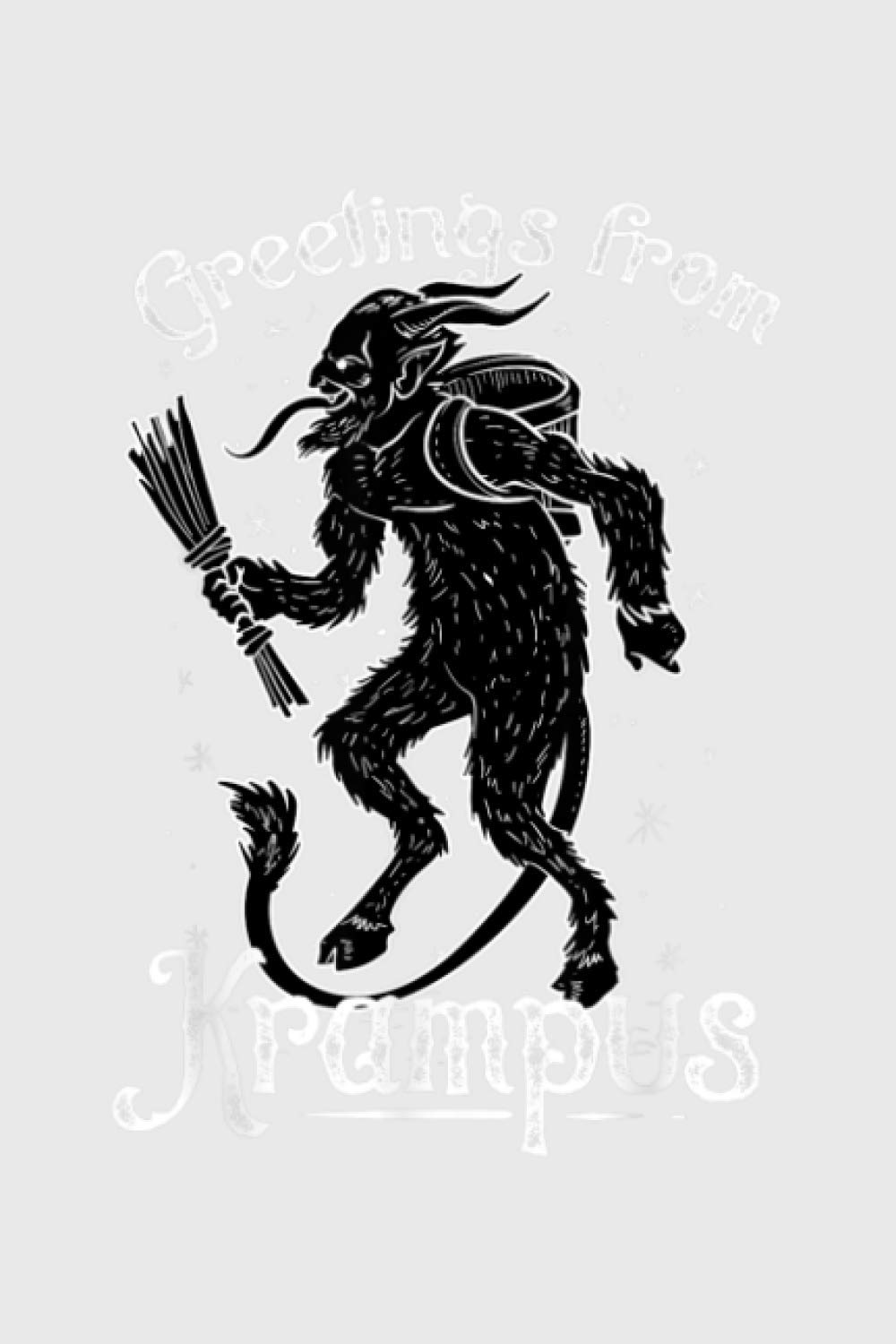 Greetings From Krampus Christmas: Notebook Planner -6x9 inch Daily Planner Journal, To Do List Notebook, Daily Organizer, 114 Pages