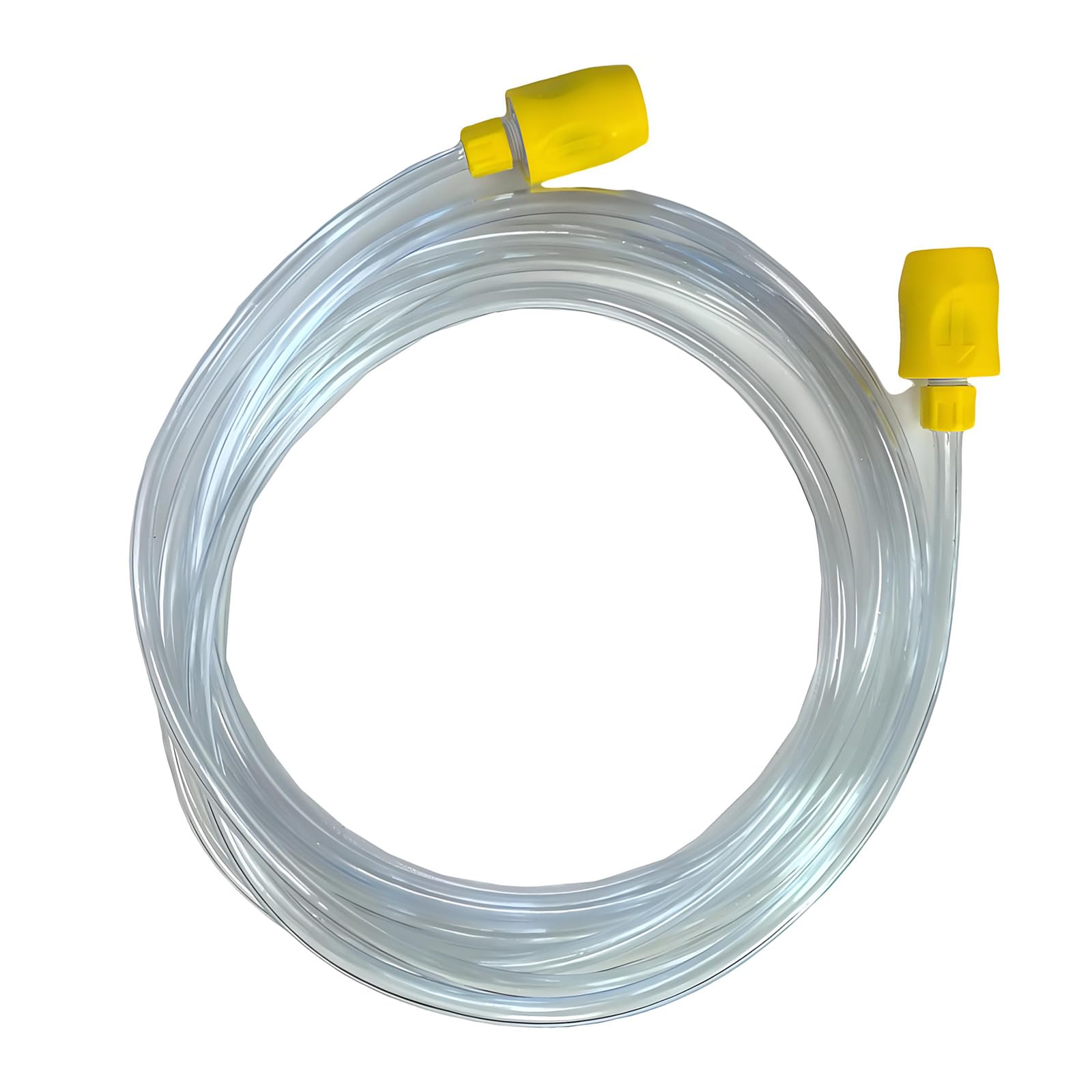 Manguera de succión de PVC transparente con amarillo, Puzzi spr 2,5 m