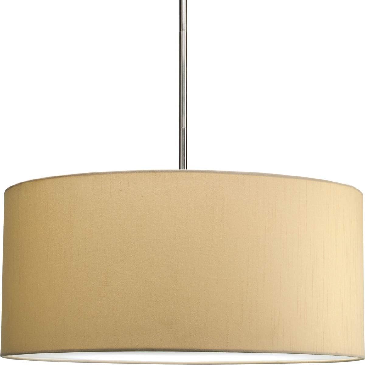 Blасk Frіdау 🔥 Progress Lighting P8825-01 Markor Modular Silken-Fabric Pendant Shade, Beige