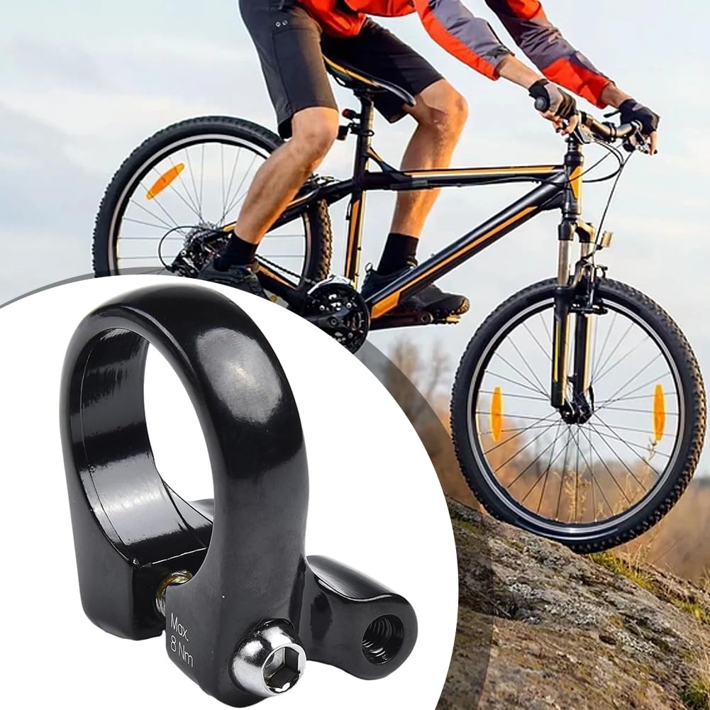 Morsetto Sella Bici Connettore morsetto sedile bicicletta Reggisella Supporti portabiciclette Finitura nero opaco Collarino Reggisella