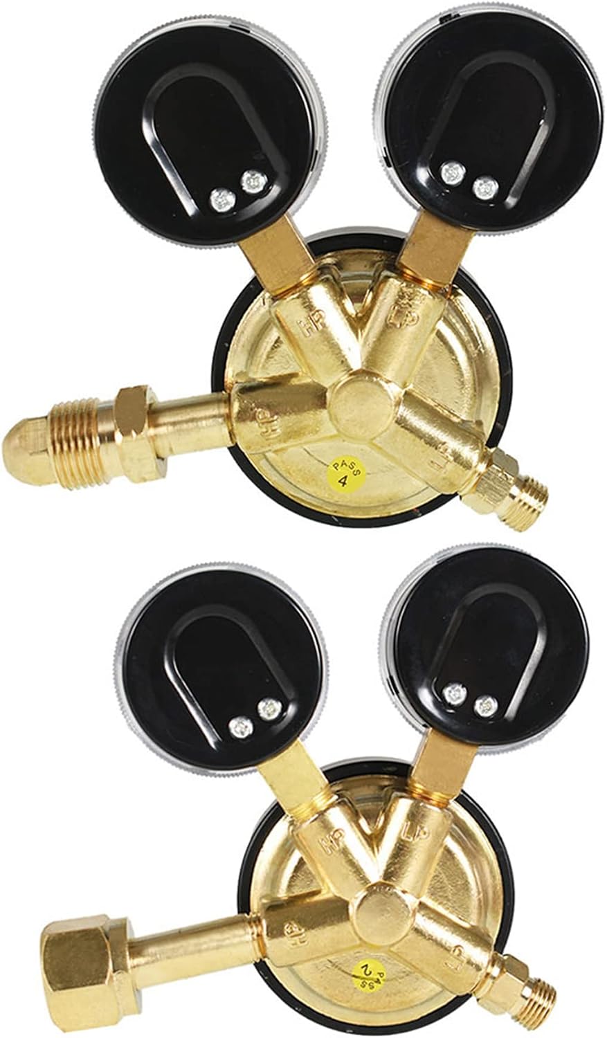 kimllier CGA 540 Oxygen Regulators and CGA 510 Propane Propylene Regulators for Welding Gas Gauge