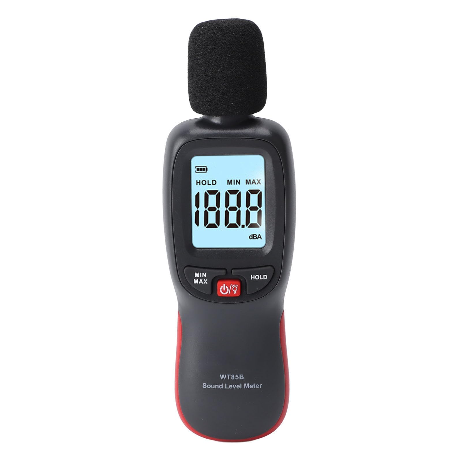 Gearwell Sound Level Meter, 30 to 130dB Bluetooth Noise Tester with LCD Display, Digital Decibel Meter A Weighting, Noise Level Meter with Data Hold Function