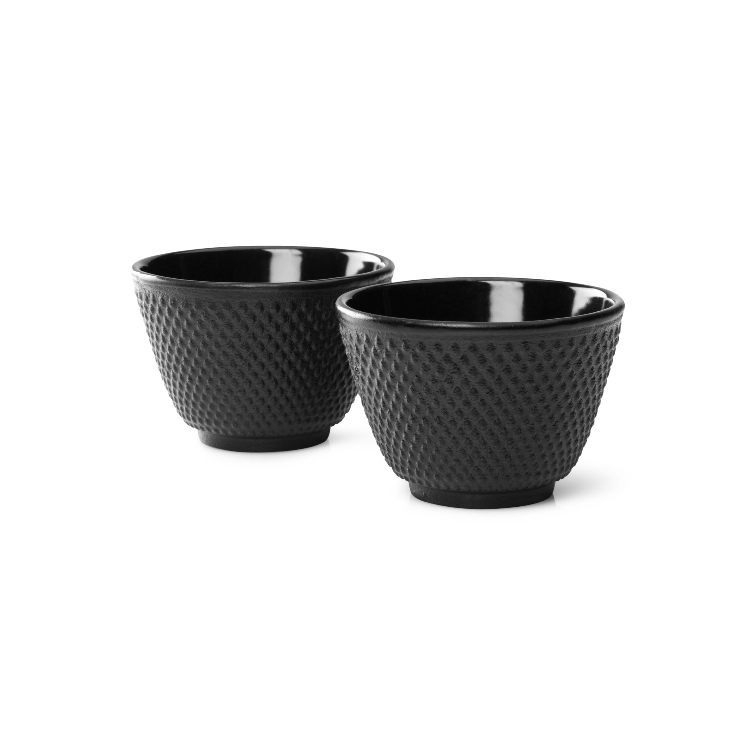 BredemeijerG004Z Tea Mugs Jang, Black (Set of 2), Cast Iron, 7.8 x 7.8 x 5.3 cm