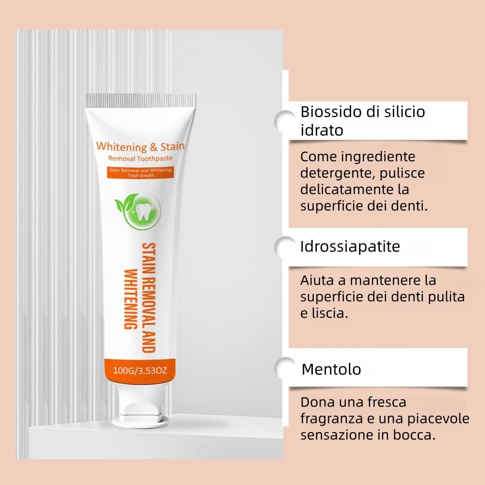 kugig dentifricio, deterge delicatamente, rinfresca l'alito, protegge gengive, per denti sensibili, sbianca e cura profondamente.