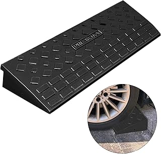 VEVOR Curb Ramp 11000 lbs, Driveway Ramp 3.7" Height for The Curb, Heavy Duty Rubber Curb Ramp, 5 Ton Sidewalk Curb Ramp for Forklifts Trucks Buses