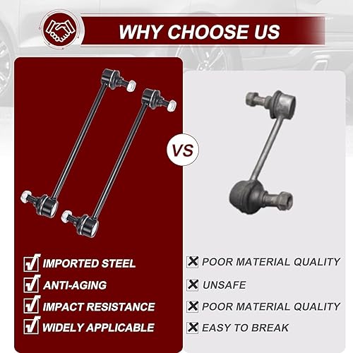 Miniatura 5 de Varillas de la barra estabilizadora delantera K80235 para Mazda 3 2004-2009, Mazda 5 2006-2014, BMW 740i 740iL 750iL 1995-2001 y BMW Z8 2000-2003