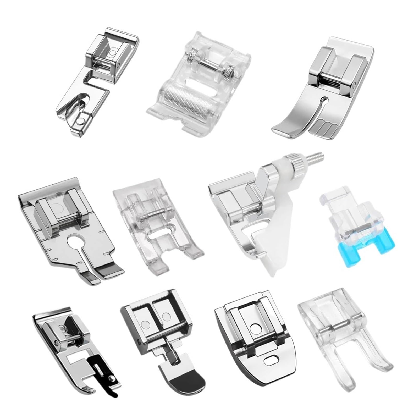 Yrznbhue 11 Pcs Sewing Machine Presser Foot Set For Snap On Low Shank Accessories