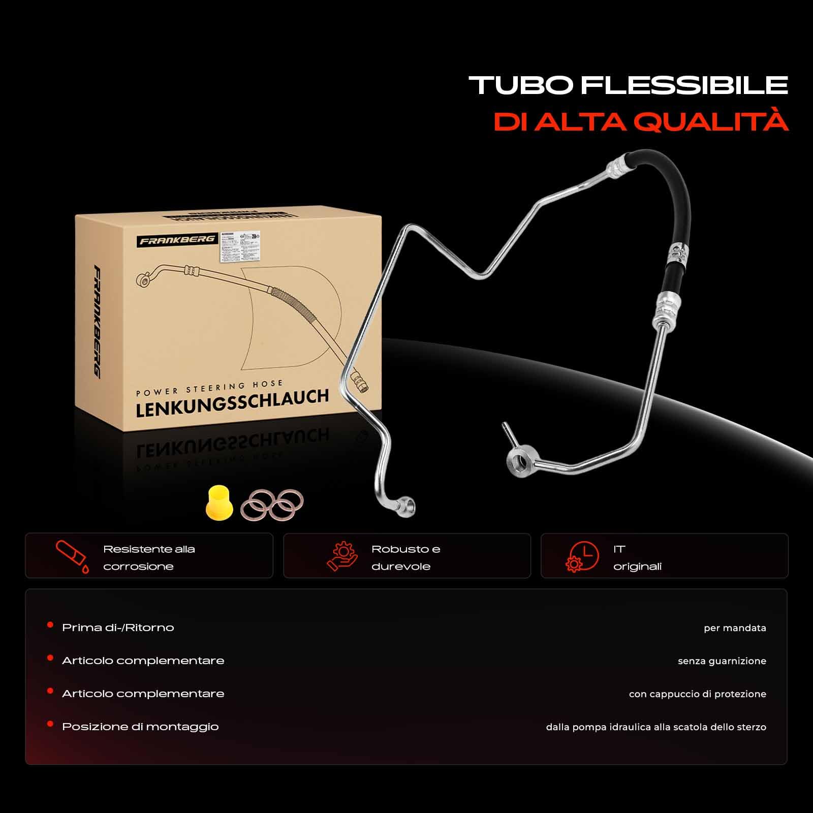 Frankberg Servosterzo Tubo flessibile Compatibile con Doblo MPV 119 223 Doblo Furgone/MPV 223 Replace# 3405519,51714311