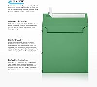 Vista 340 de LUXPaper Sobres de invitación cuadrados Despegar y prensar 8 x 8 pulgadas Natural Texto de 70 libras 50