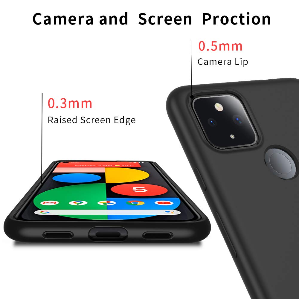 Custodia Trasparente In TPU Morbido Per Google Pixel 5 (2020) | Cover Antiurto Con Cuscini D'Aria