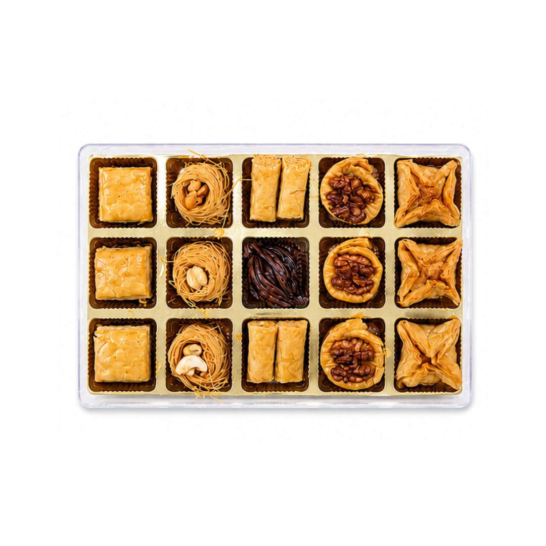 Sufy's Crystal Baklava Box of 15 | Assorted Middle Eastern Pastry-image-10