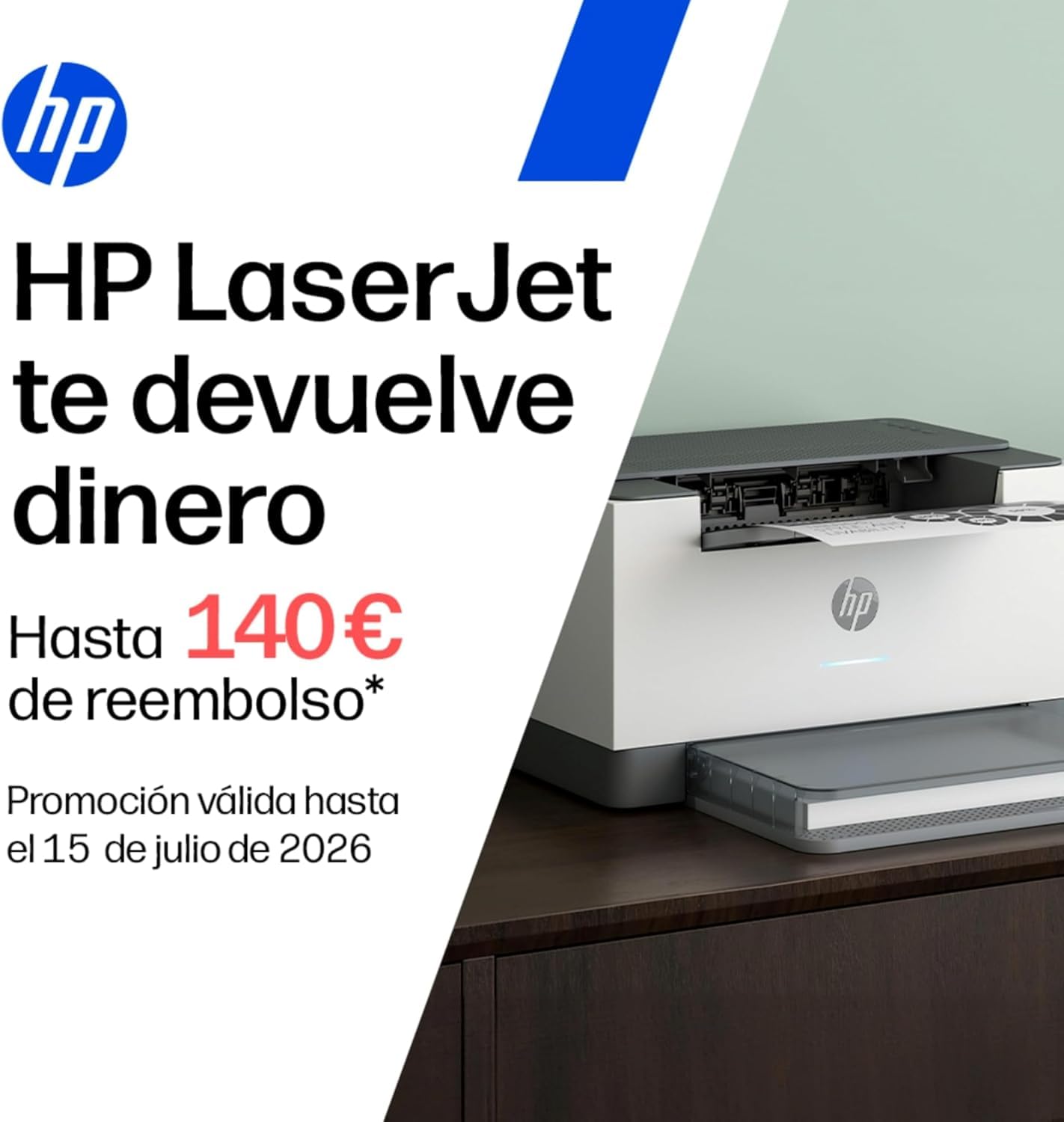 HP LaserJet M209dw 6GW62F, Impresora Láser A4 Monocromo - Impresión a Doble Cara Automática (29ppm, Wi-Fi, Ethernet, USB, Procesador 500MHz, Memoria 64MB, Smart App, Panel de Control) Blanca y Gris