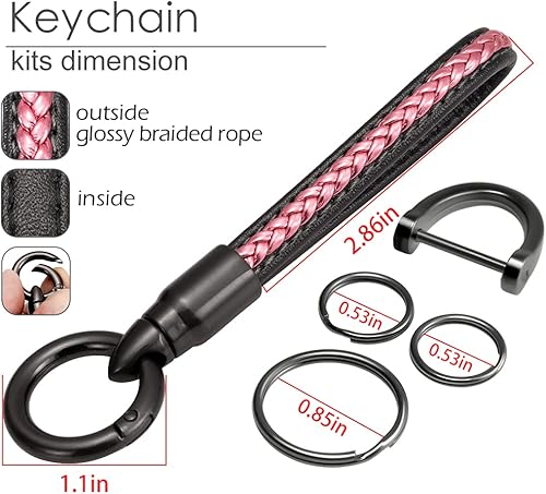 Miniatura 4 de Lcyam Funda para llavero con cordón para Nissan Rogue Altima Maxima Sentra X Trail Patrol Murano Pathfinder Serena Kicks Armada Versa Accessories