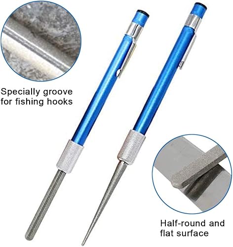 Miniatura 3 de Afilador de cuchillos retráctil, 1 unidad, portátil, de grano de diamante, afilador de cuchillos de acero, con forma de barra, con forma de