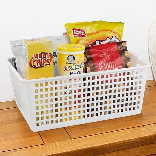 Miniatura 5 de Paquete de 3 cubos organizadores de plástico, cestas de almacenamiento grandes