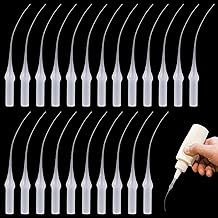 Pack of 200 Glue Micro Tips, Plastic Glue Bottle Tips, Glue Extension, Precision Applicator for Making Glue, Adhesive Dispensers