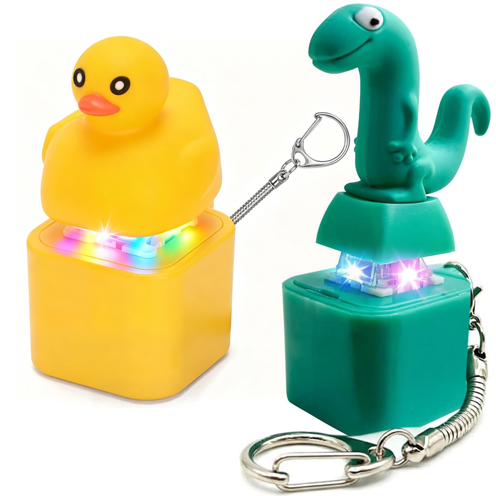 Photo 1 of Aypvora Duck & Lizard Fidget Keychain