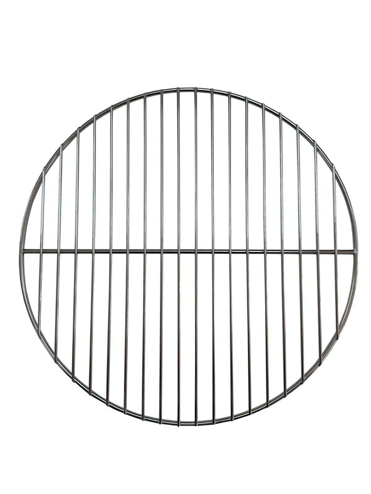 Close-up view of the SunshineBBQs replacement grill, highlighting the chrome-plated steel bars and frame construction.