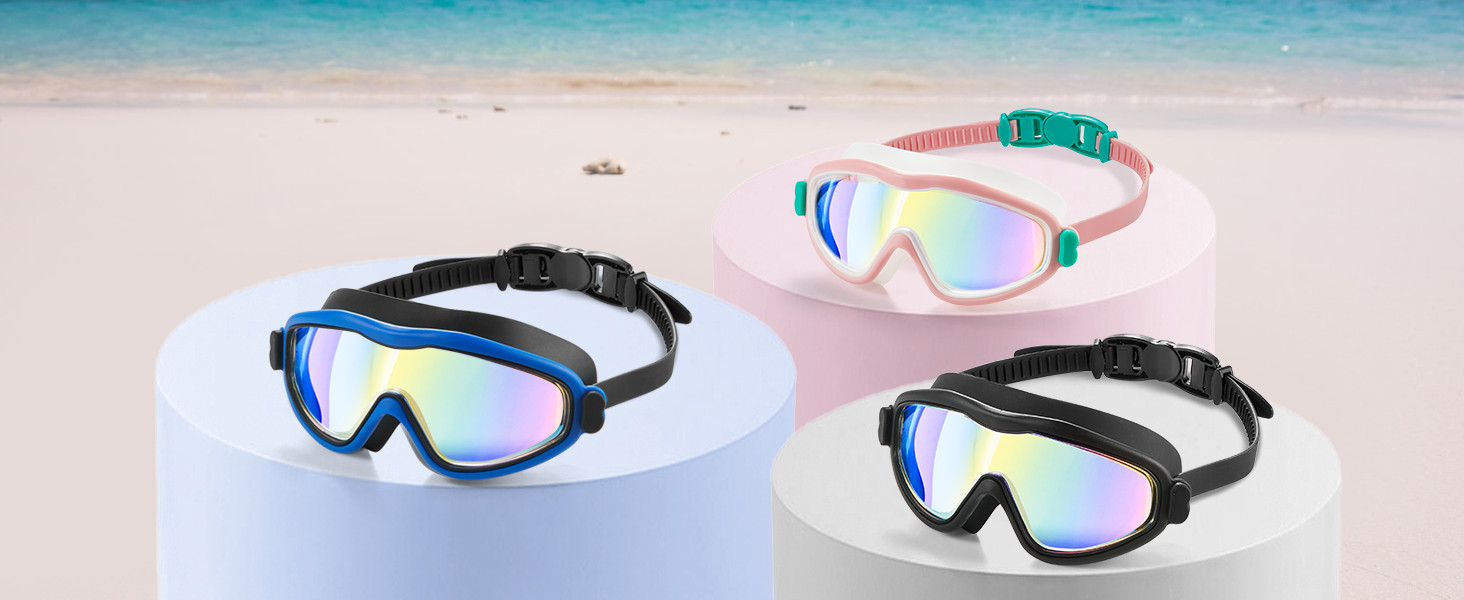 YLYUELANG Swimming Goggles With Earplugs – Anti-Fog, UV Protection, No-Leak Design For Adults & Youth