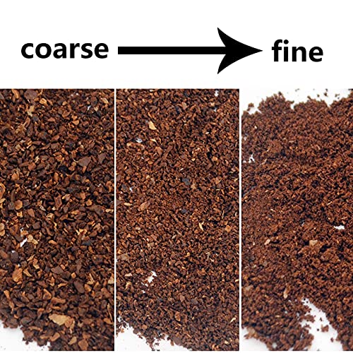 SXLCKJ Elektrische Kaffeemühle, Getreidemühle 180 W Leistungsstarker Motor Geräuscharm, Messermühle mit 8-Gang-Gr… – Bild 5