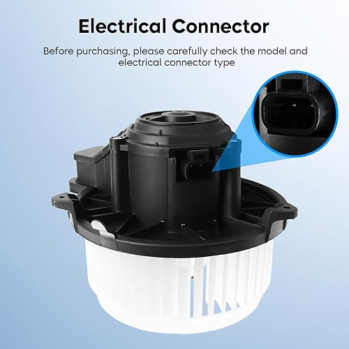 Miniatura 5 de Motor soplador de calentador HVAC con ventilador para Ford Fusion Lincoln MKZ 2010-2011 Mercury Milan 2010-2011 sustituye a PM9381 700270 75874