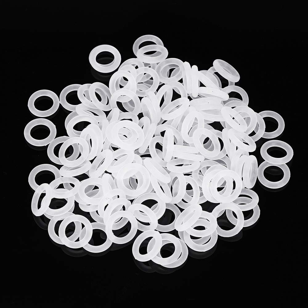 Bloomerang 150Pcs White Rubber O-Ring for Cherry Mx Switch Mechanical Keyboard